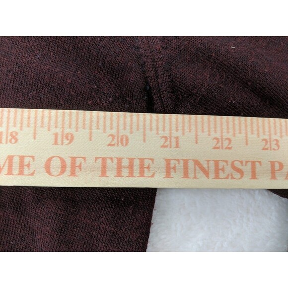 Neiman Marcus Merino Wool Blend 2 Button Loop Closure Burgundy Pullover Size L - Picture 9 of 12